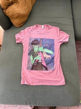 Gorillaz Murdoc Niccals T-shirt Small Purple Cracker Island Tour